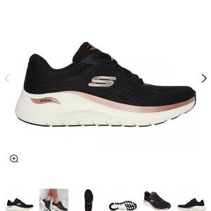Skechers Black Sneakers Lightweight Knit Design